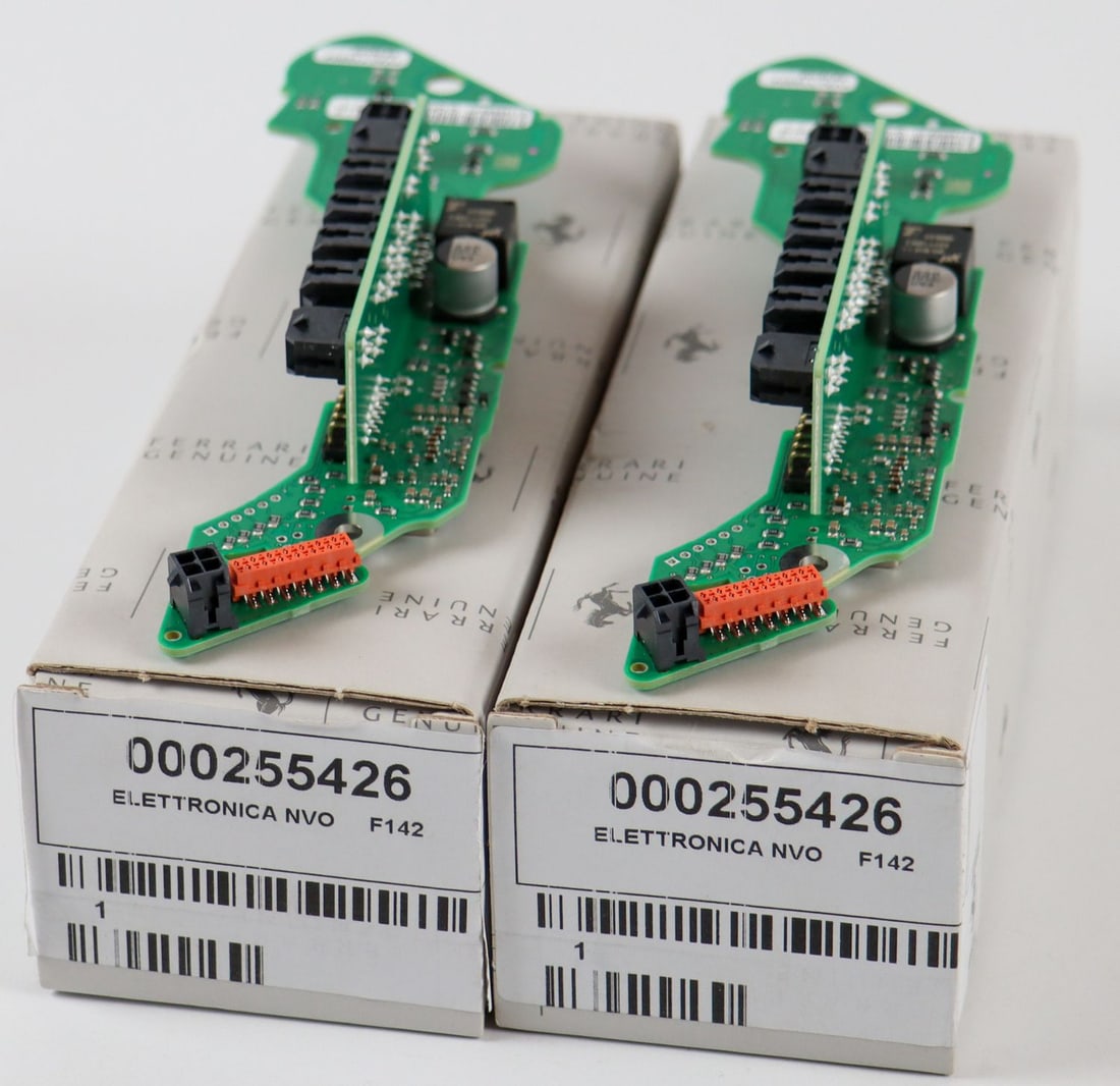 Ferrari 2x electrical board NOS for Type 458 / F12 / Califo: Part number: 255426, in original packaging