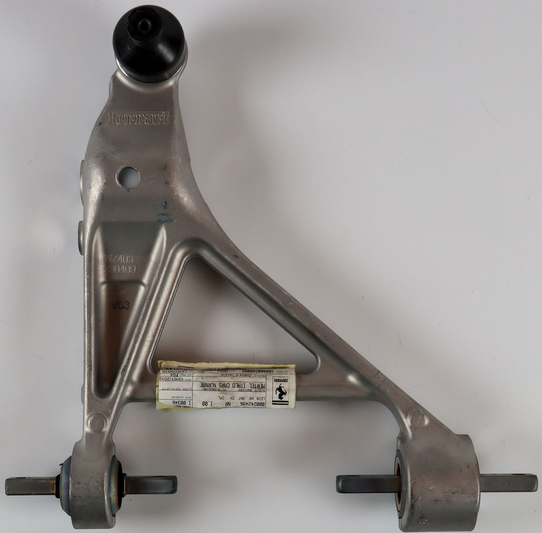 Ferrari Front Lower Right Wishbone NOS for 458 / California: Part number: 242496 / 235133