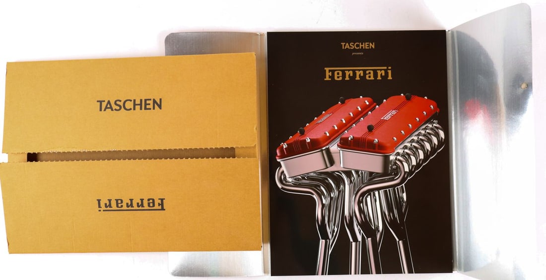 Ferrari Large Format Sales Brochure for Book Taschen Opus F: 34 pages, English, in original packaging