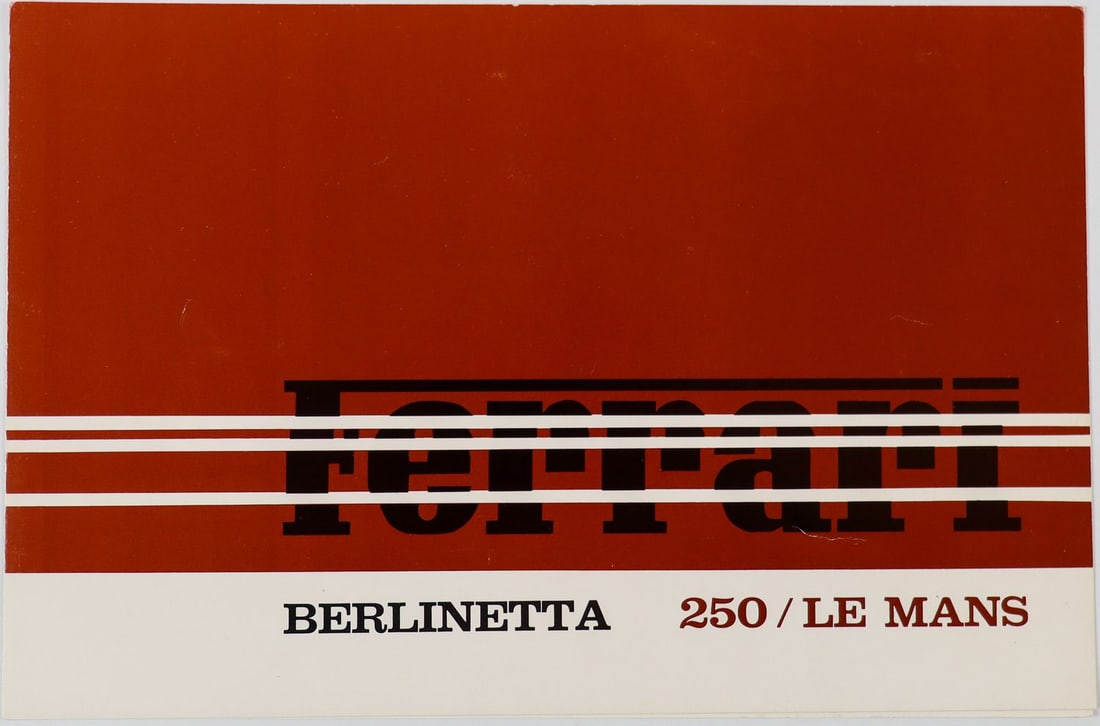 Ferrari Brochure Type 250 LM (1 of 2)