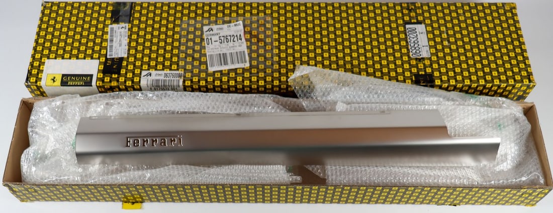Ferrari Running Board Right NOS for Type 599 GTB: Part number: 68563200, in original packaging