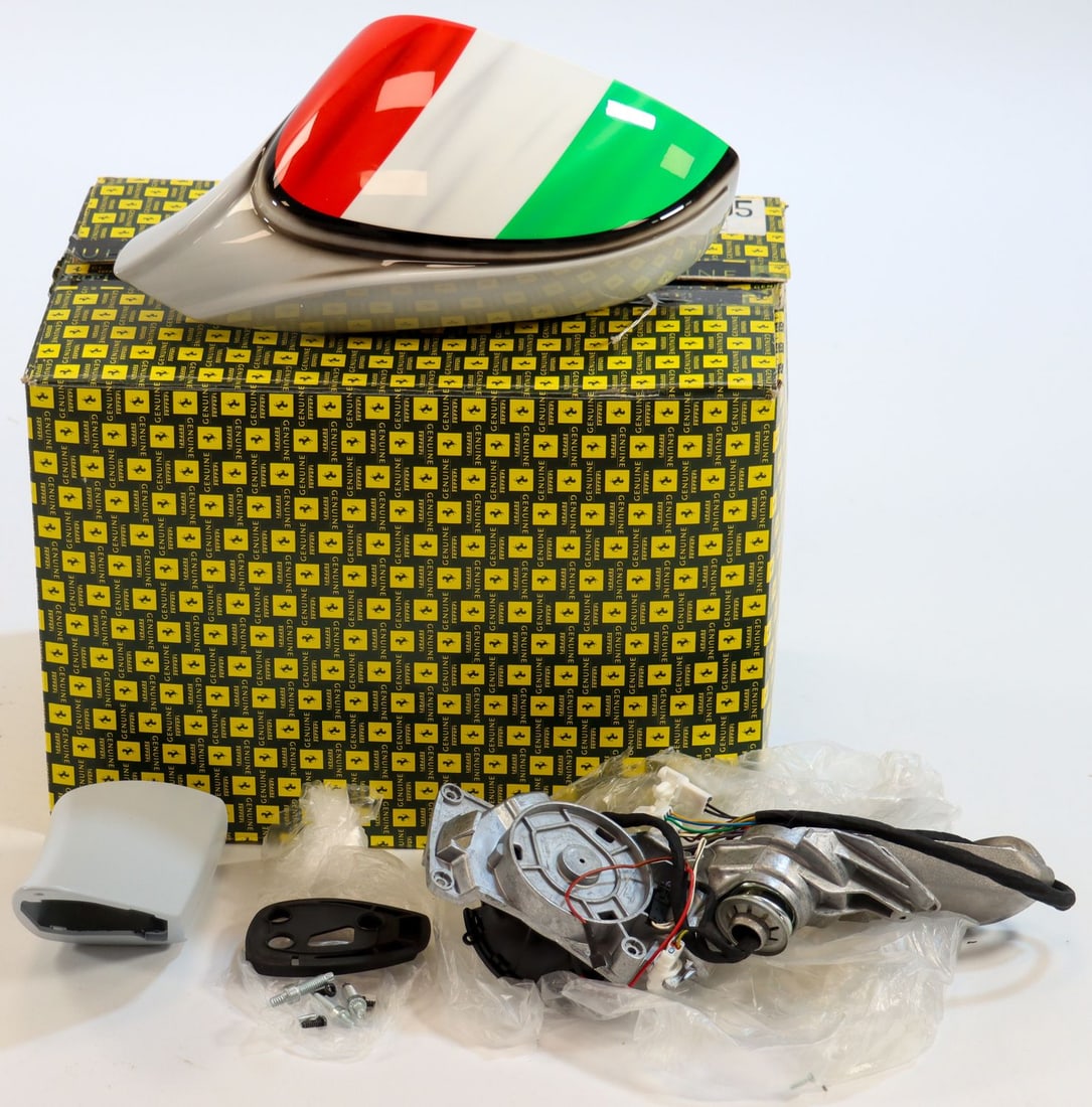 Ferrari Door mirror left with Tricolore flag NOS for type 4 (1 of 4)