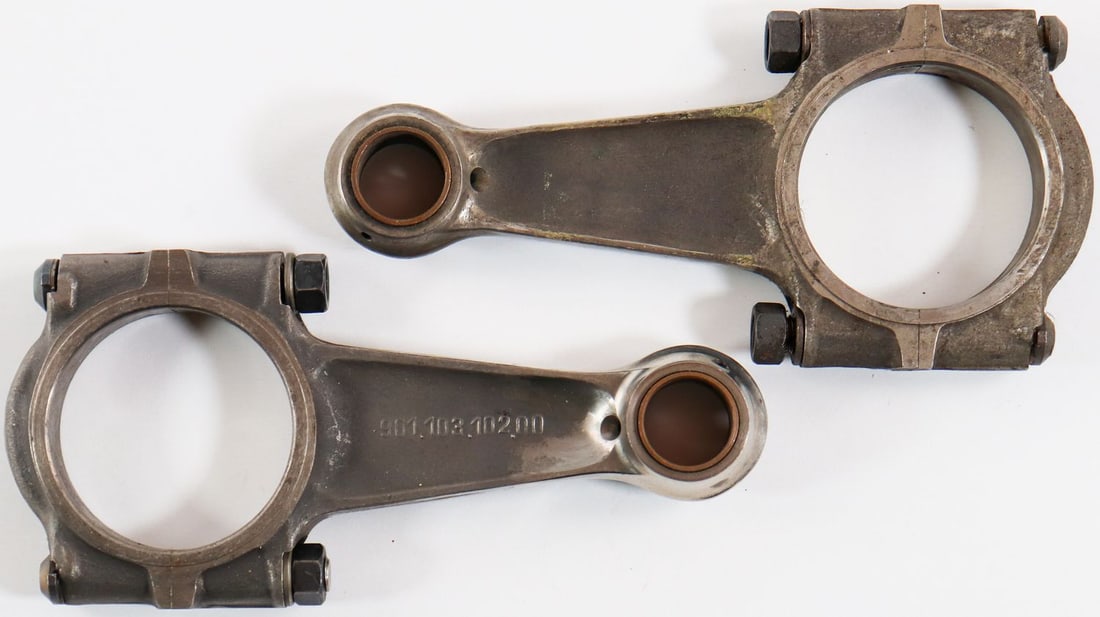 Porsche 2 titanium connecting rods for 906 / 910 / 911 / 91: Part no. 90110310200, used