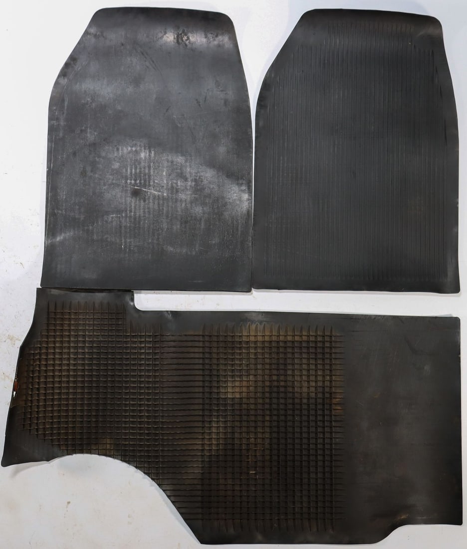 Porsche 3x Rubber Floor Mats for Type 911 SWB Targa: Used