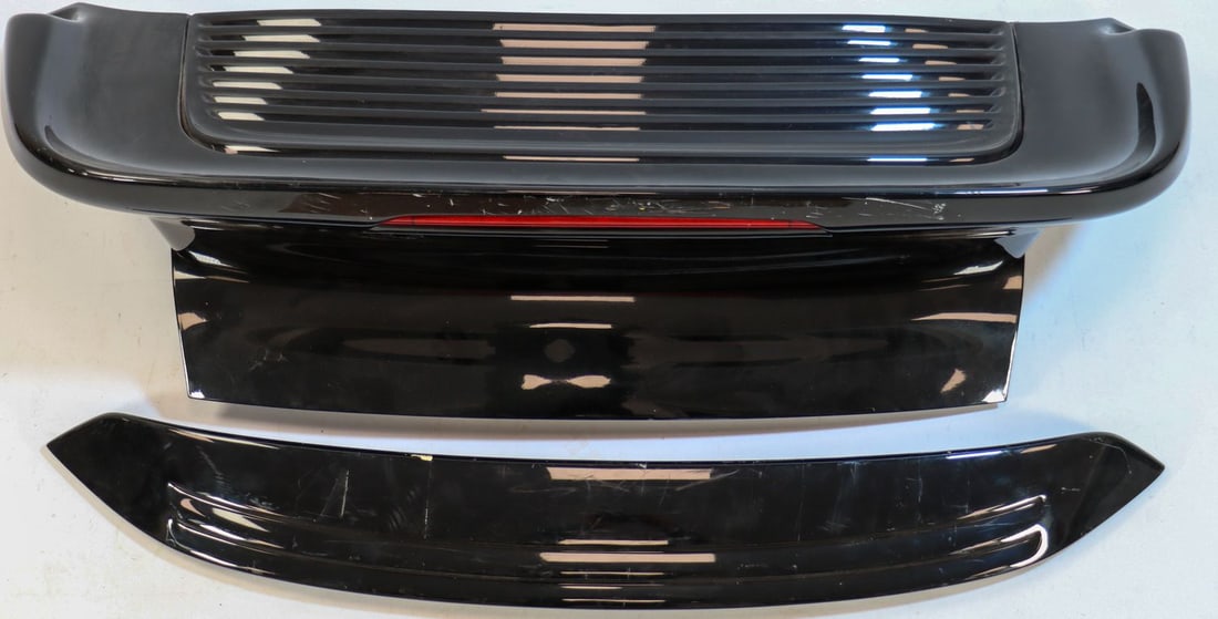 Porsche Rear Spoiler for Type 996 Turbo: Techart, Color: Black, Part No. 096.100.812.110