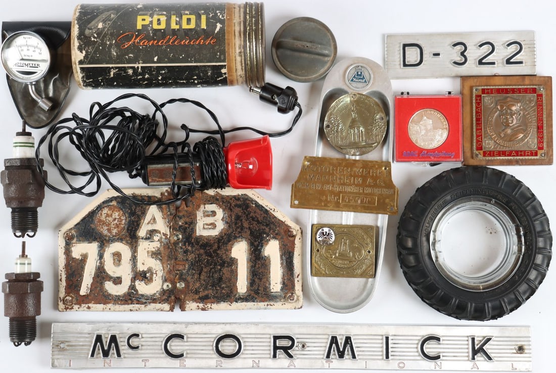 Automobilia 14-piece 1920s–1960s (1 of 3)