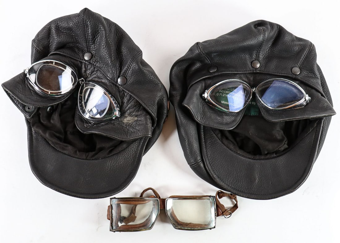 Automobilia 2x peaked cap made of genuine leather by the ma (1 of 2)