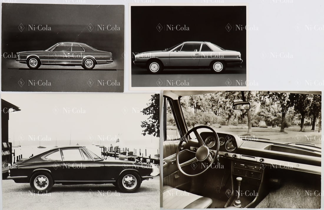Automobilia 4 original B/W press photos from the 1960s/1970 (1 of 2)