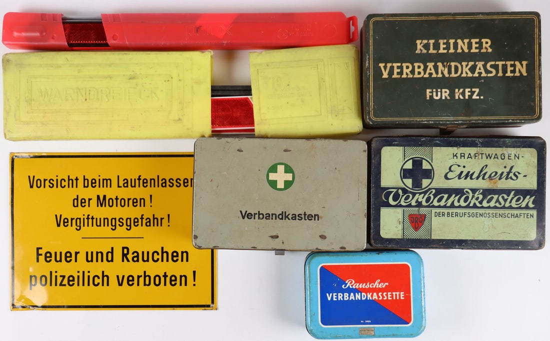 Automobilia 7-piece 1930s–1980s (1 of 2)
