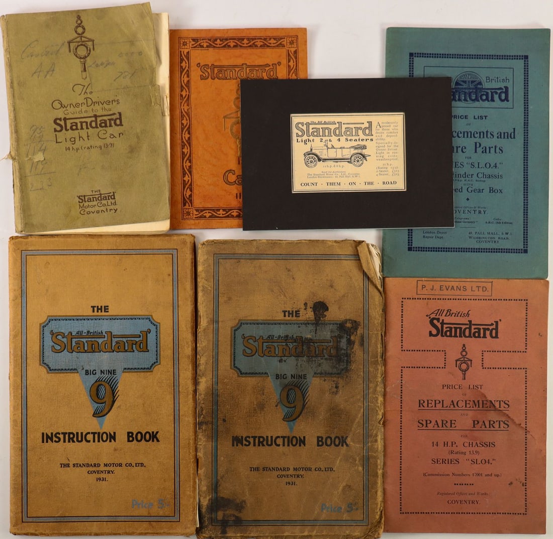 Automobilia 7-piece Standard 1920s/1930s (1 of 1)