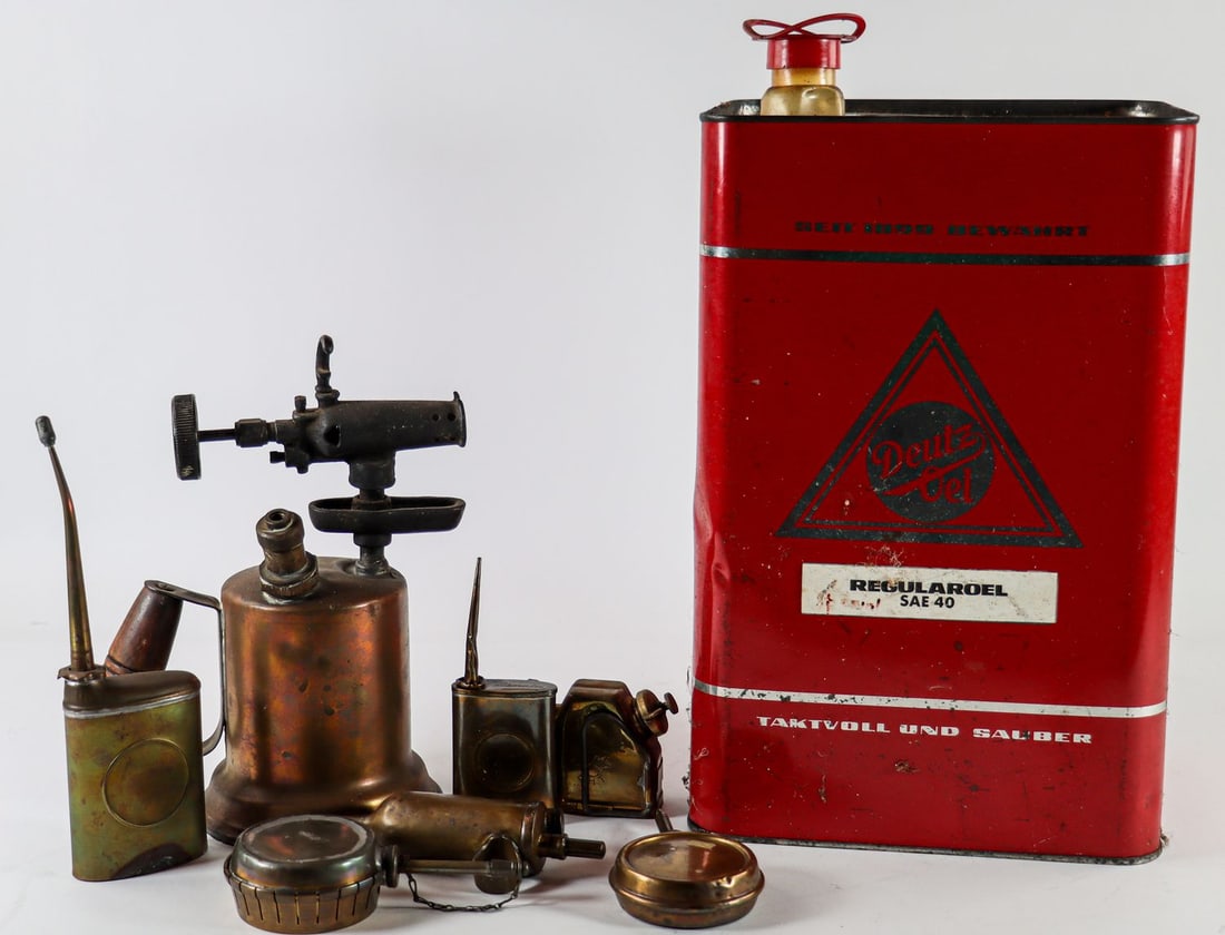 Automobilia 8-piece, circa 1890s–1960s (1 of 3)