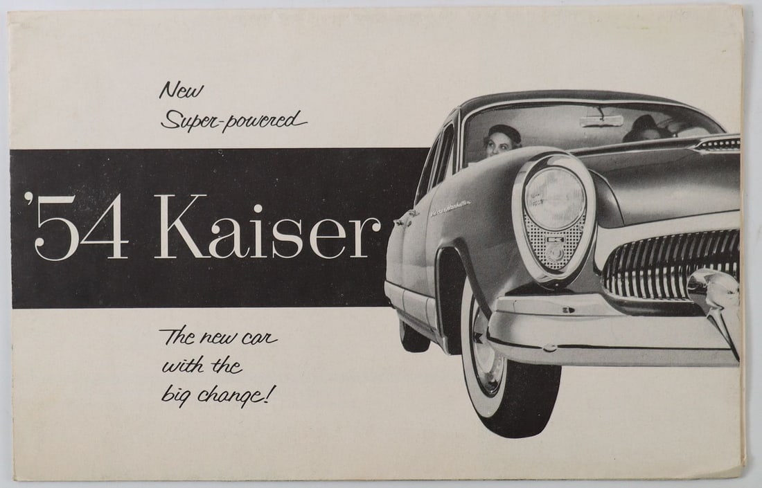 Automobilia Folded Brochure: '54 Kaiser & Kaiser-Darrin-161 (1 of 2)