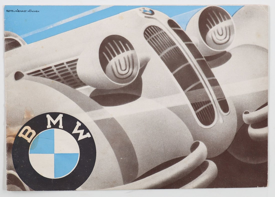 BMW Brochure Type 320 / 326 / 328 from 1937: German, small moisture stain on the side, print number: A 229 30 VII/37