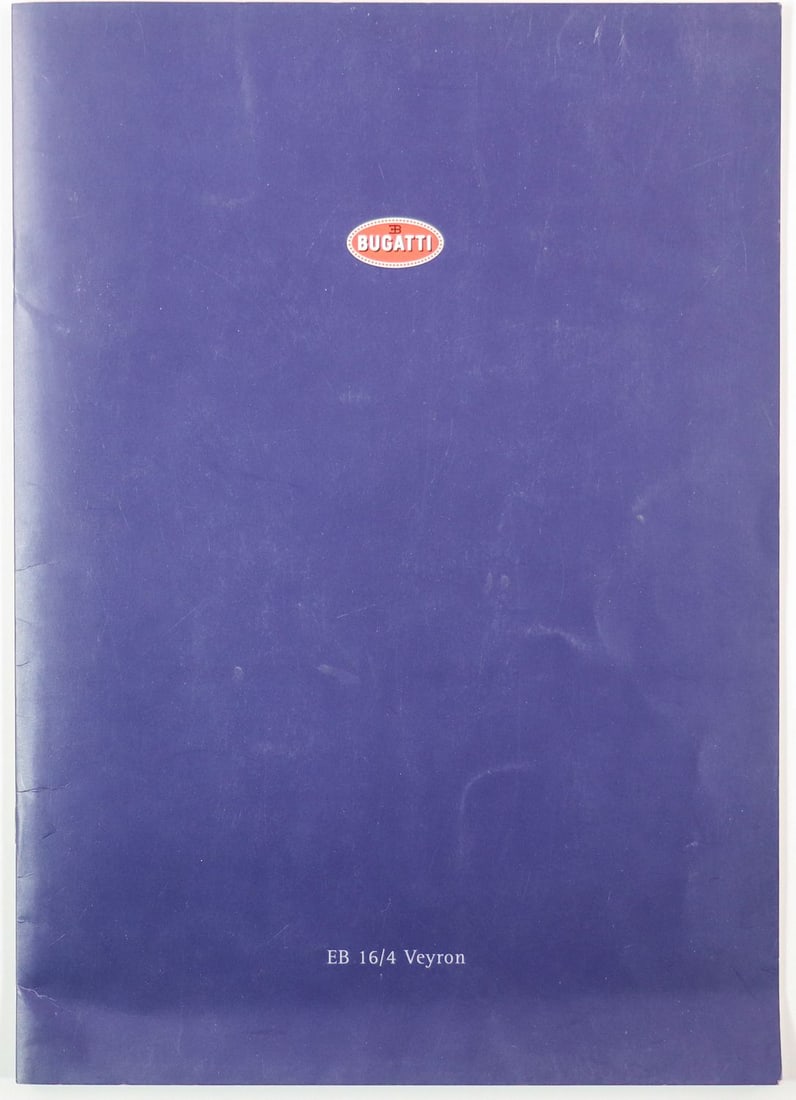 Bugatti Sales Brochure EB 16/4 Veyron: 4 languages, 16 pages