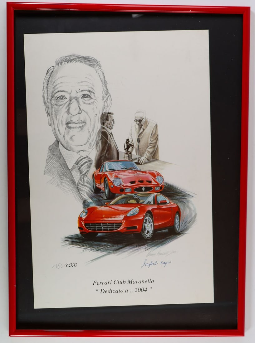 Ferrari 2-piece, signed by Sergio Scaglietti (1 of 2)