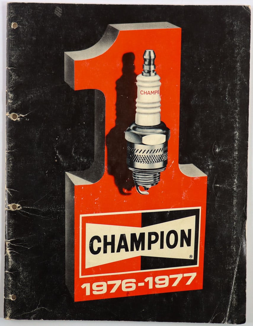 Ferrari Champion Spark Plug Catalog 1976-1977: Incl. Ferrari America 4100cc, 166, 212 Inter, Export Mille Miglia (2560 cc), 275 GTC, Dino 246GTS etc., 48 pages, German, hole-punched