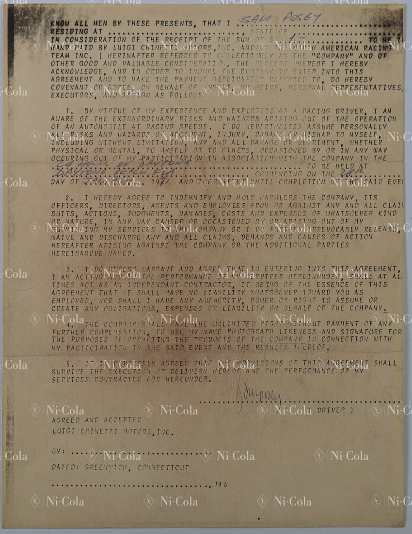 Ferrari Estate of NART Racing Team by Luigi Chinetti (1 of 2)