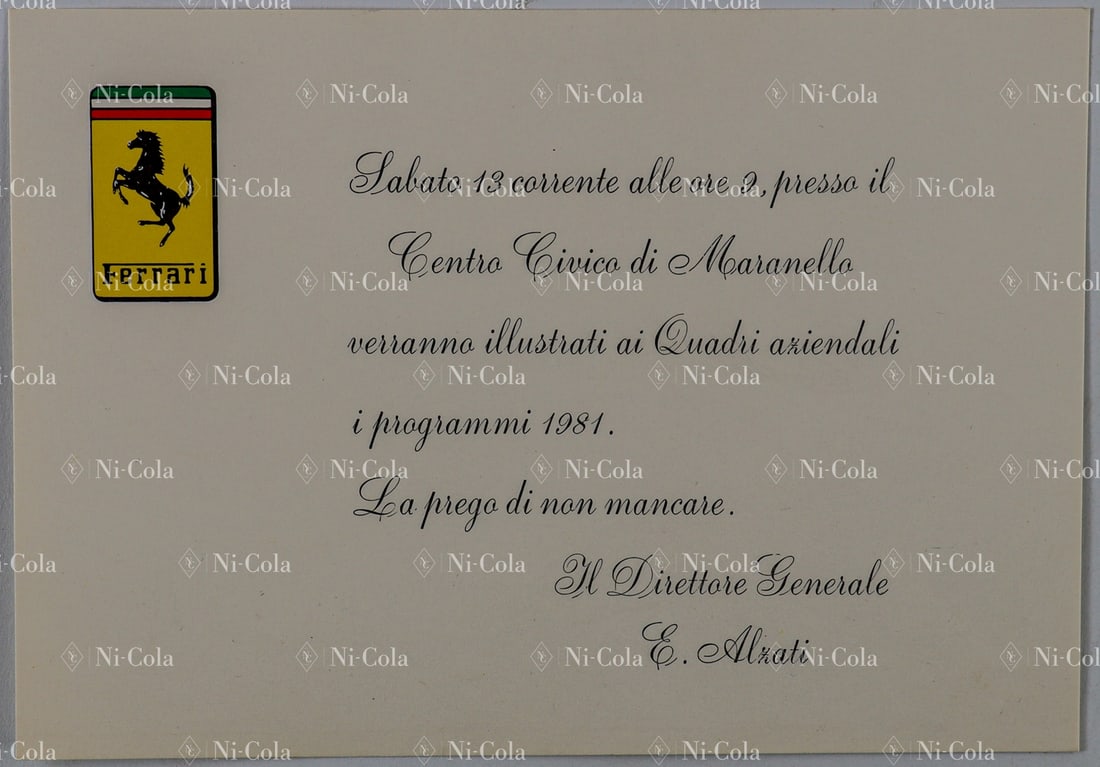 Ferrari Estate of Renzo Setti Ferrari Engineer at the Gesti (1 of 3)