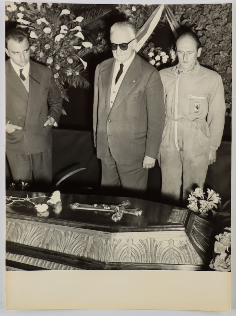 Ferrari Original Large-Format B/W Press Photo Enzo Ferrari (1 of 2)