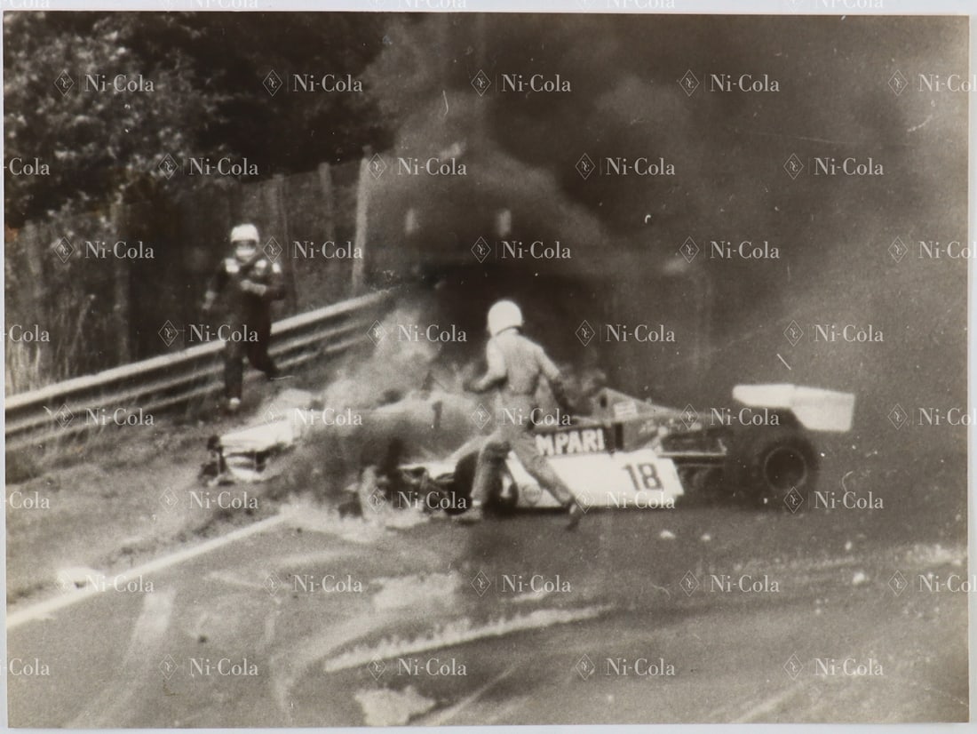 Ferrari Original Large-Format B/W Press Photo of the Tragic (1 of 2)