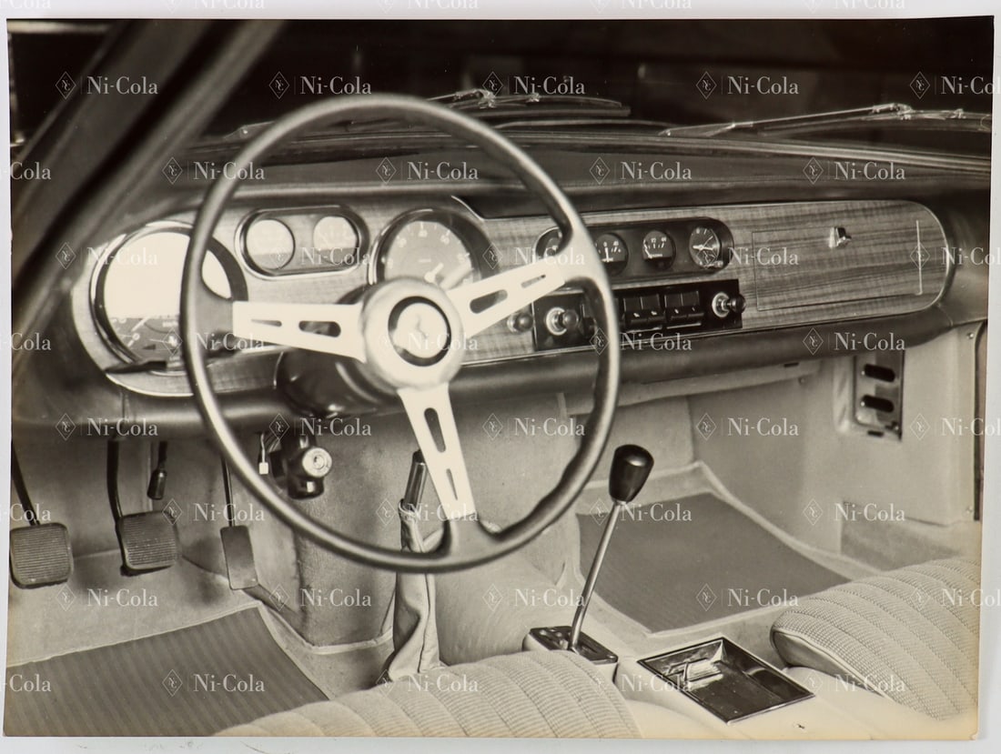Ferrari Original B/W Press Photo Automobile Salon Paris 196 (1 of 2)
