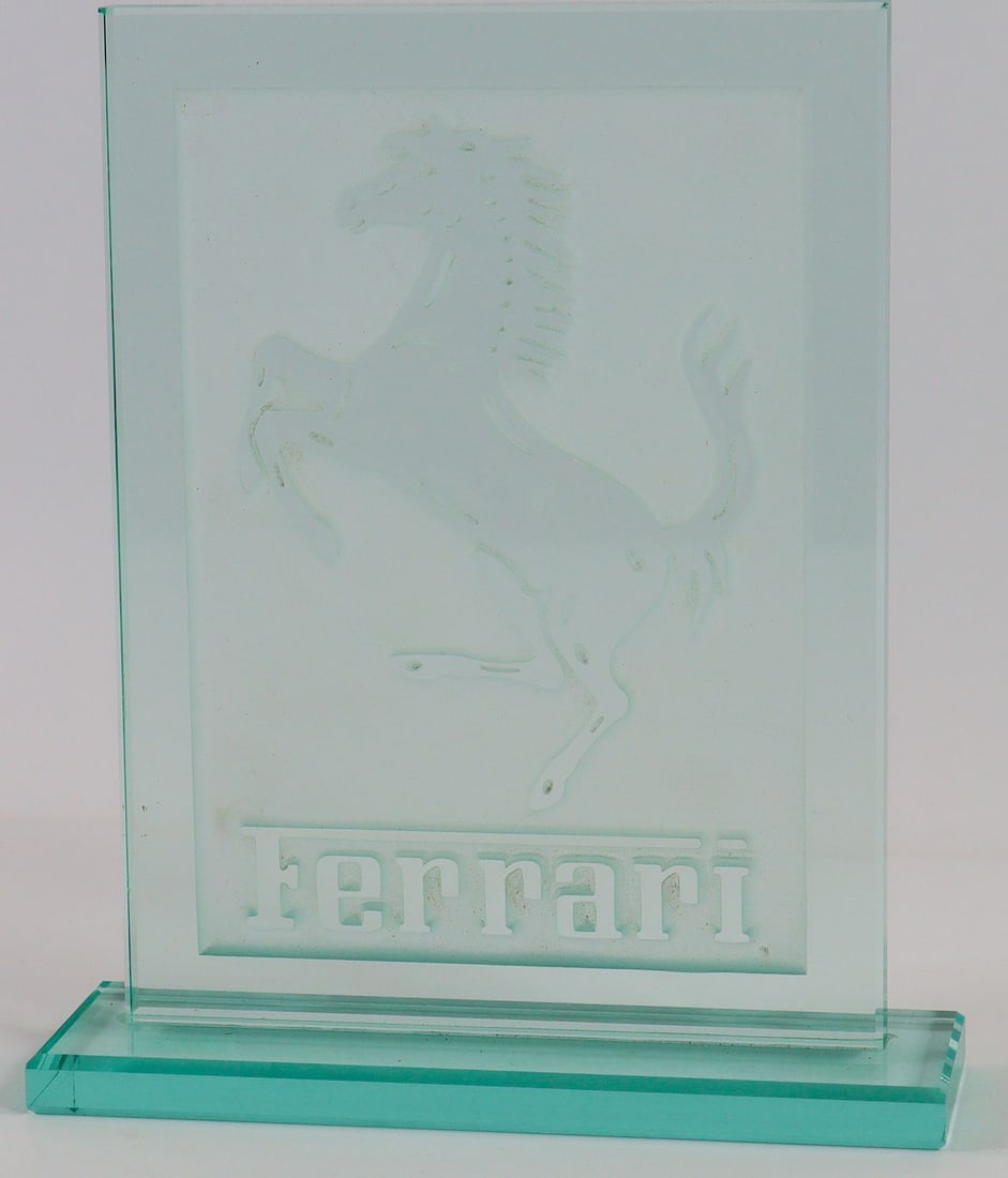 Ferrari Table Display Cavallino Rampante: Made of glass, H: 21.5 cm