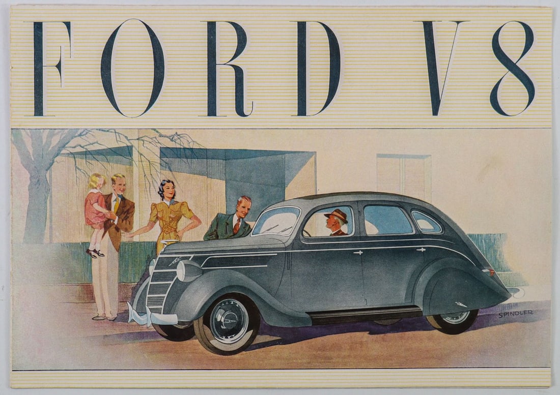 Ford Folded brochure Ford V8 (1932–1940) (1 of 2)