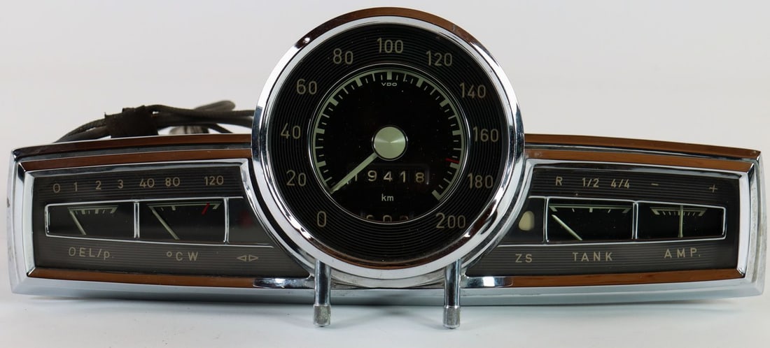 Mercedes-Benz VDO combination instrument for a W186 (Type 3: Stamped 11.57, used