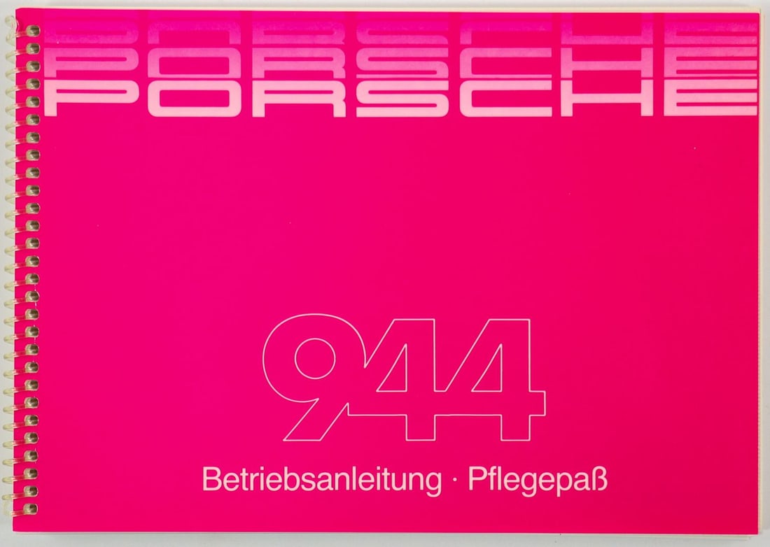 Porsche Owner's Manual Typ 944 (1 of 2)