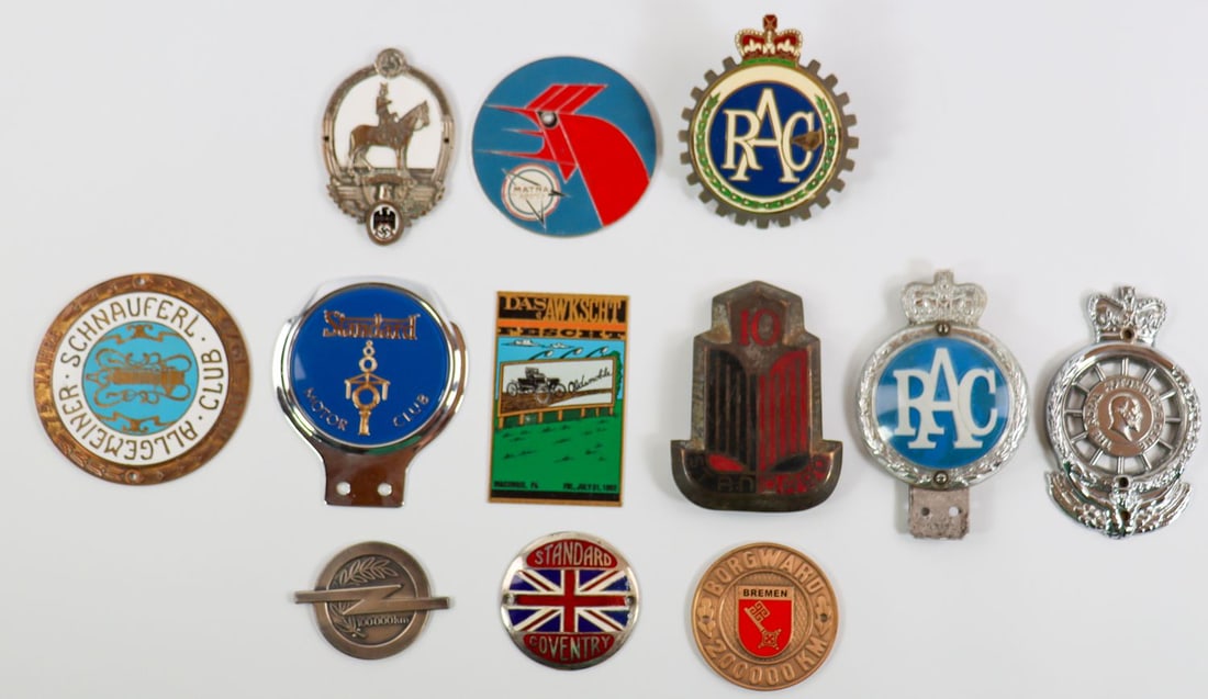 Automobilia 12 plaques (1 of 1)