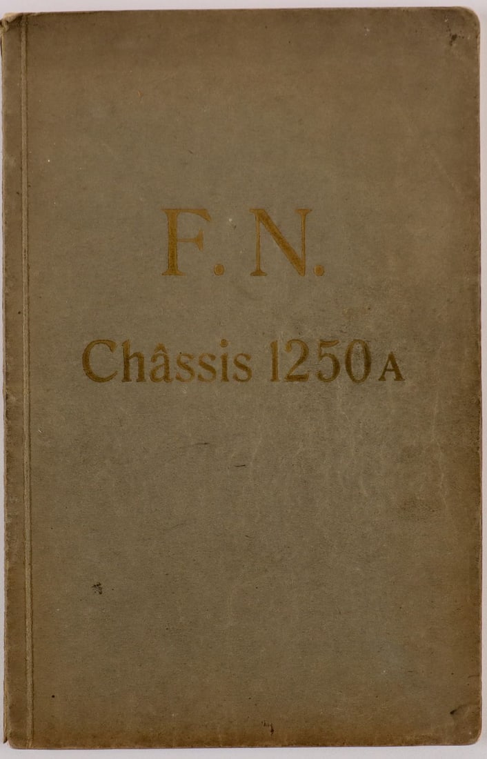Automobilia Fabrique Nationale Spare Parts Catalog for Type (1 of 1)