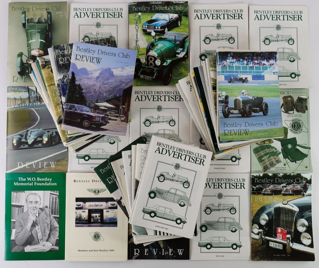 Bentley 67-piece club magazine 'Bentley Drivers Club' from: English