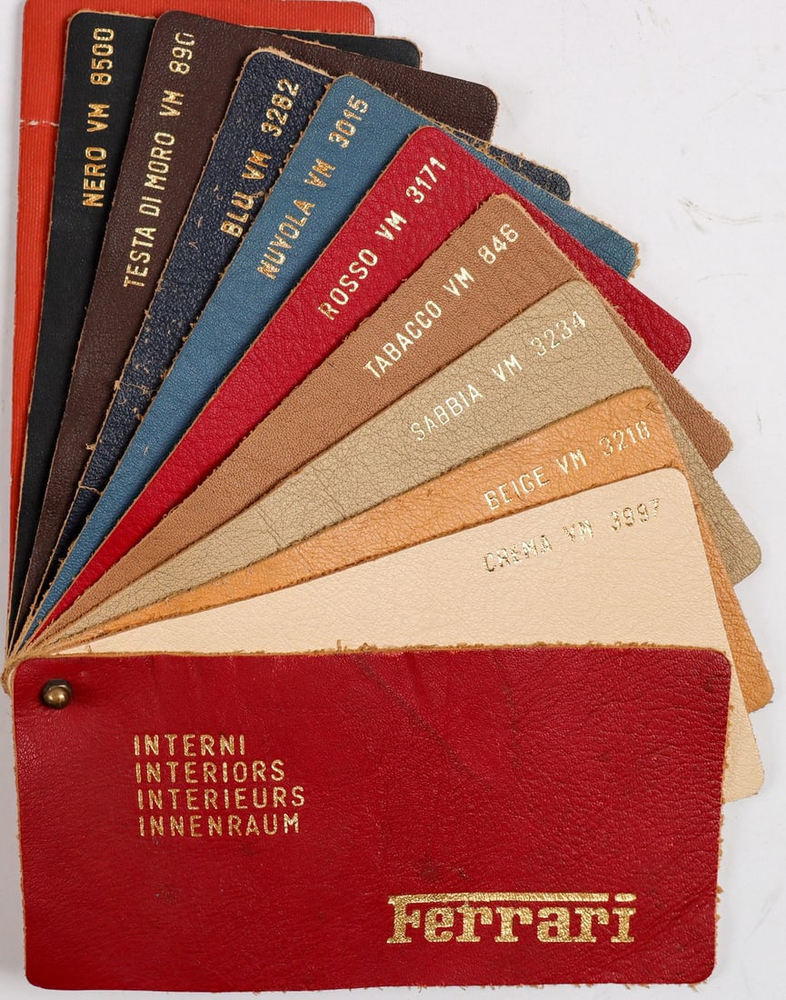 Ferrari Leather Samples from the 1980s (1 of 1)