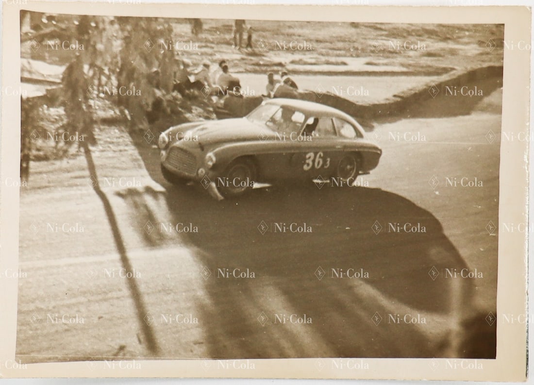 Ferrari Original B/W Photo Type 166 Berlinetta 1950 Chassis (1 of 2)
