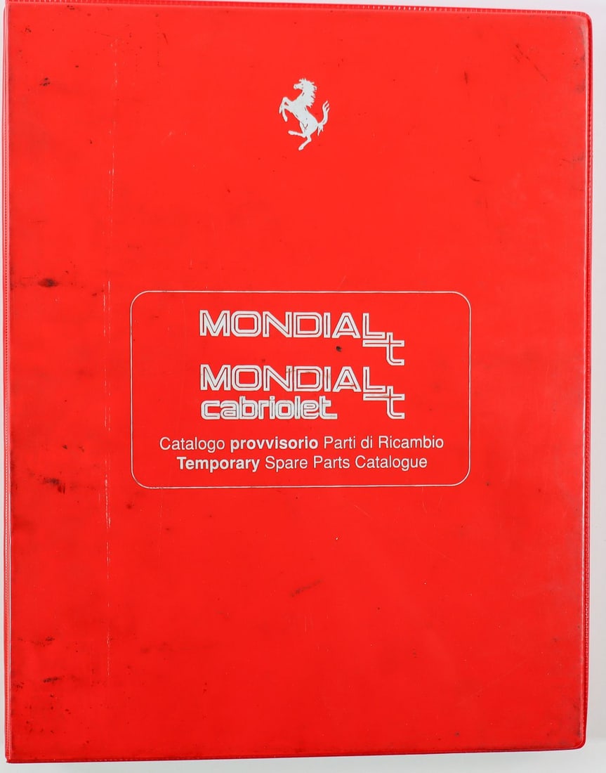 Ferrari Preliminary Spare Parts Catalog Mondial t / Cabriol: Print no. 754/92, 5 languages