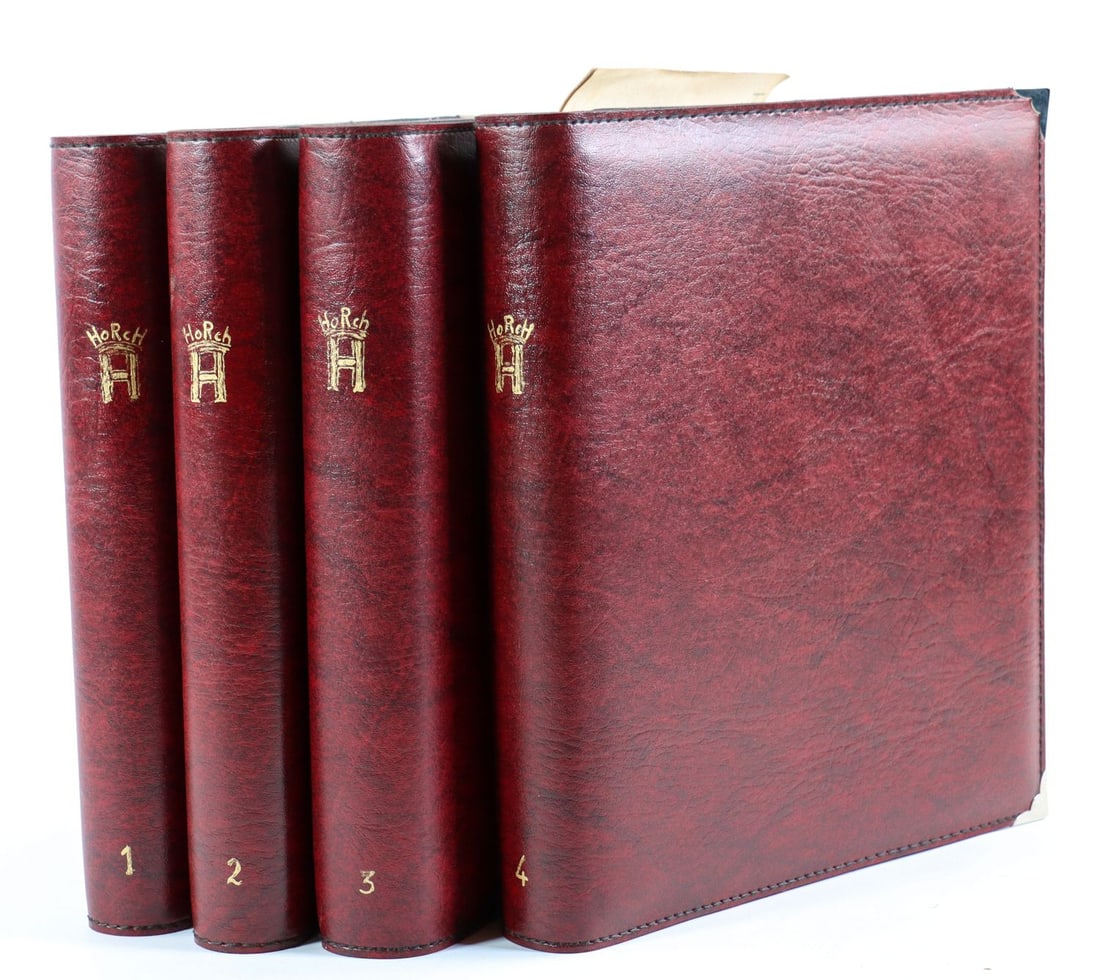 Horch 4x self-compiled photo album with Horch automobiles, (1 of 3)