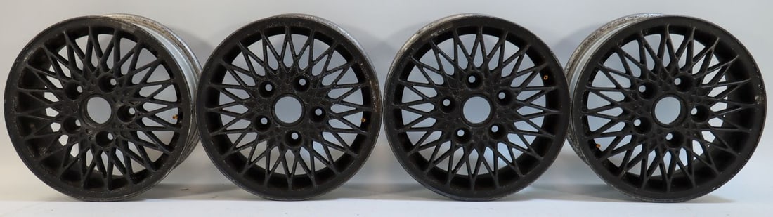 Porsche 1x Set of Rims for Type 924 Turbo: Color: Black