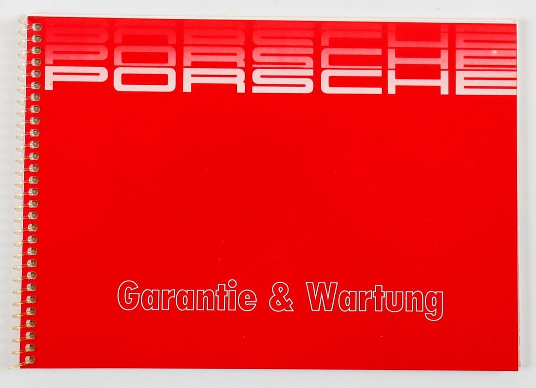 Porsche Warranty and Maintenance Booklet for Type 964 (1 of 1)