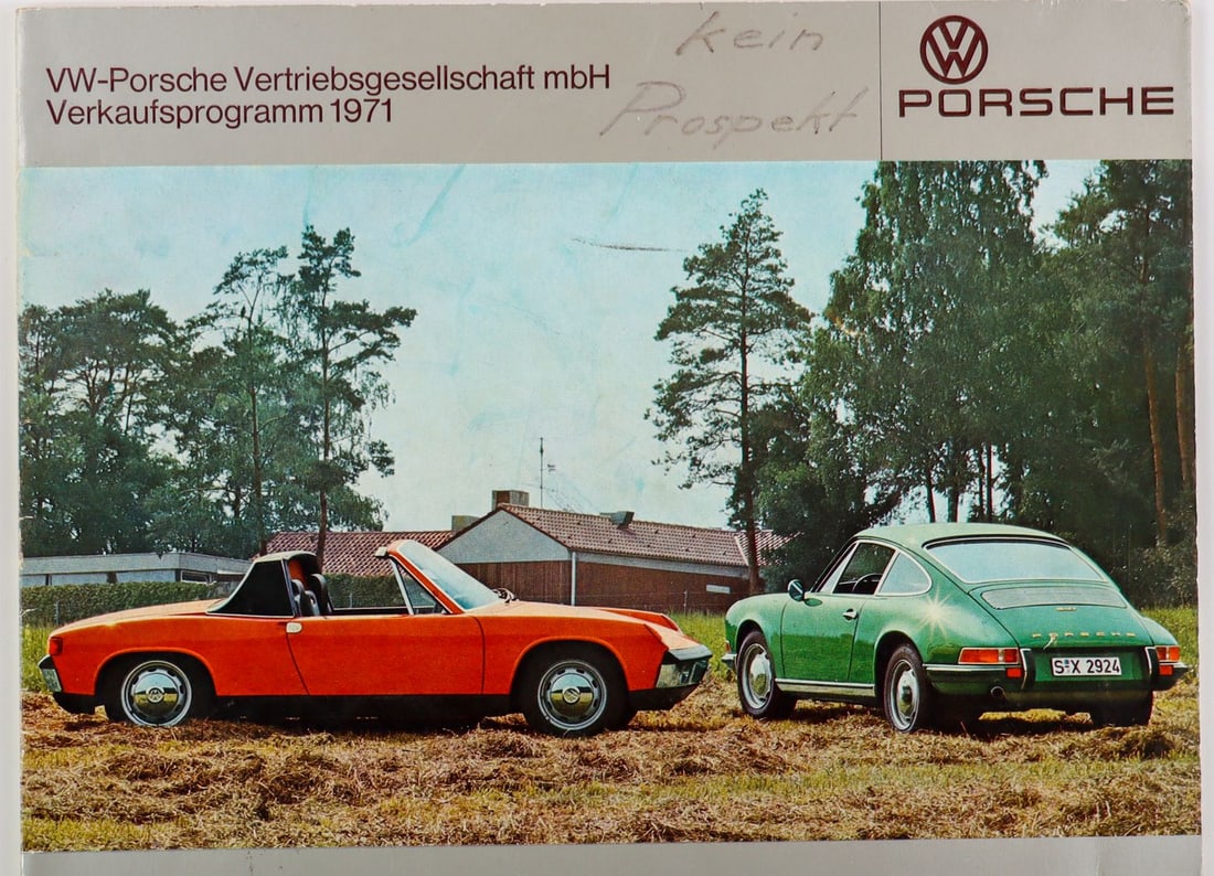 Porsche Internal Brochure 'Verkaufsprogramm 1971' 911 T / E (1 of 2)