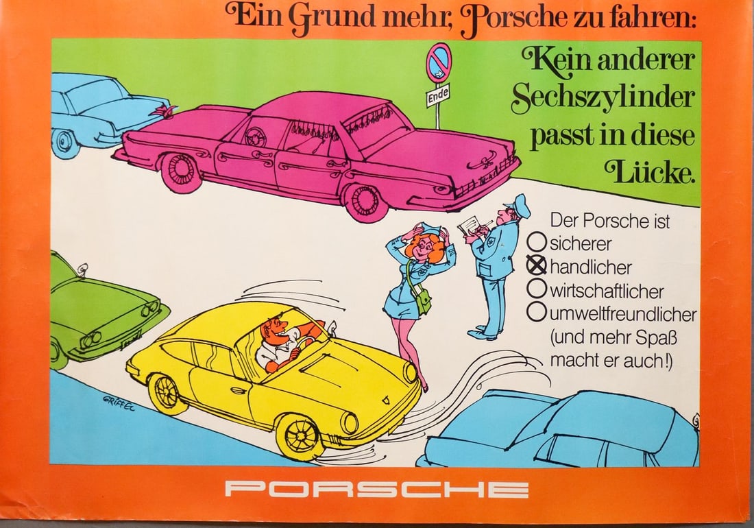 Porsche Poster Design by Rudolf Griffel (1 of 1)