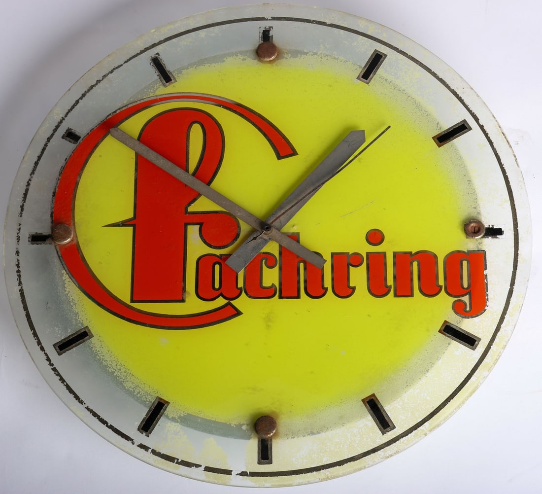 Gentlemens Corner Illuminated Clock Trade Ring from the 195: Diameter: 40 cm