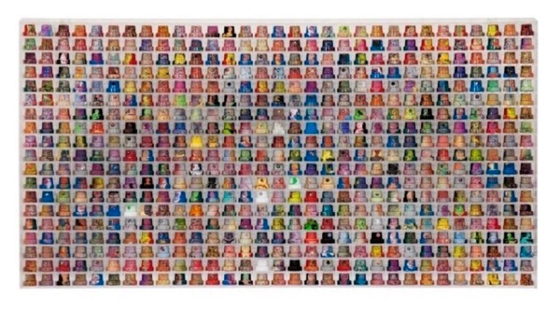 Omar Hassan,"Cap 589", 2015, Mixed media,16.54 x 32.28: Omar Hassan,"Cap 589", 2015, Mixed media,16.54 x 32.28 inches