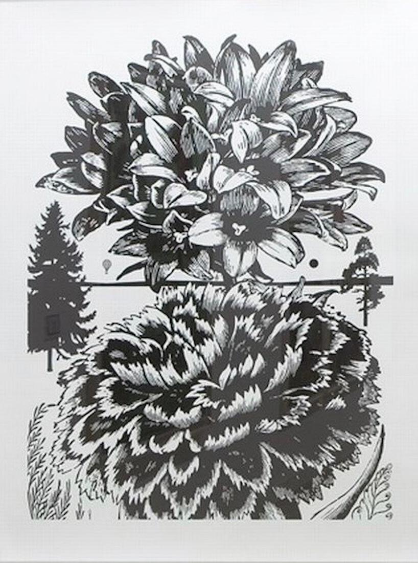 Paul Morrison,"Hesperidium", 2007,Signed and: Paul Morrison,"Hesperidium", 2007,Signed and dated,Woodcut,68 x 52 inches ,Edition of 15