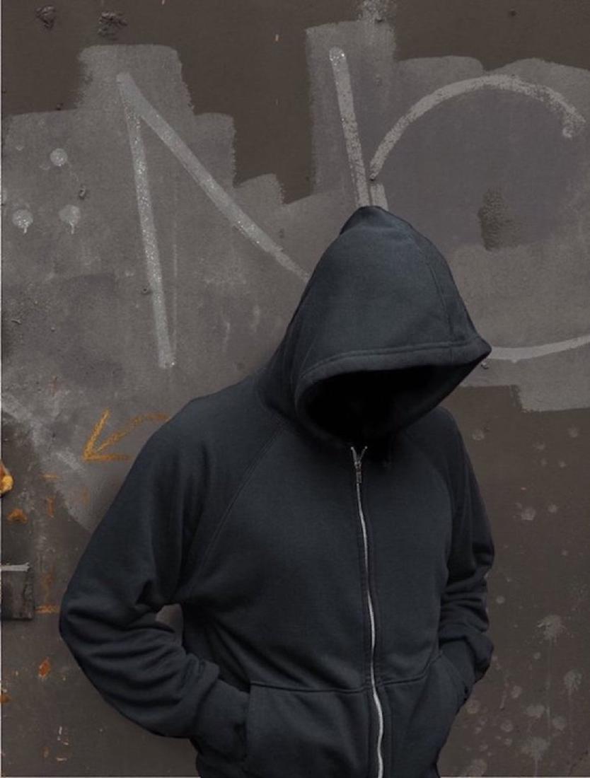 Dan Witz, "Untitled (from the "Hoodie": Dan Witz, "Untitled (from the "Hoodie" Series)",Silkscreen on canvas,2012, 39 x 29 1/2 inches