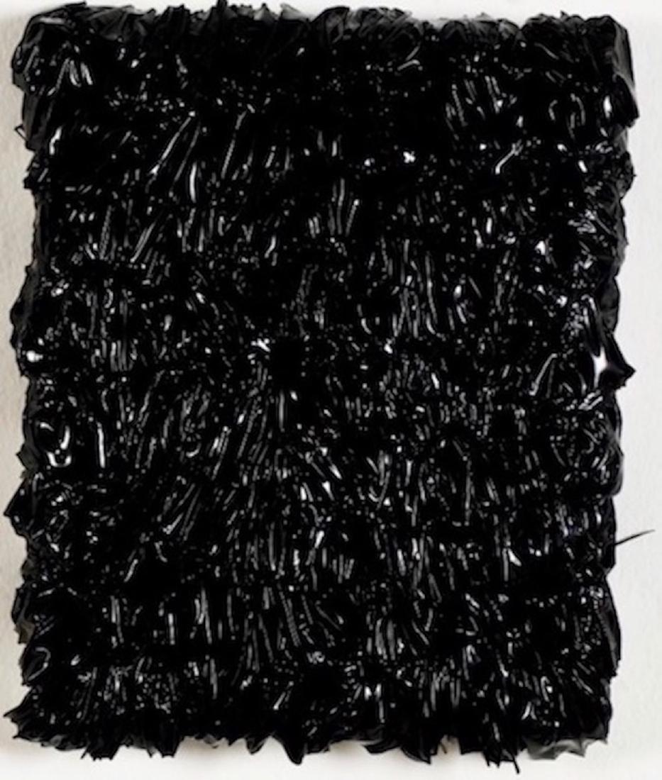 Thierry Feuz,"Black Rock", 2007,Lacquer on canvas,12 x: Thierry Feuz,"Black Rock", 2007,Lacquer on canvas,12 x 9 1/2 inches