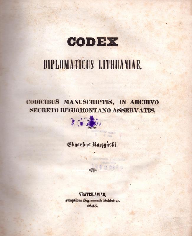 Documents of the GDL Foreign Policy, 1845 (1 of 3)