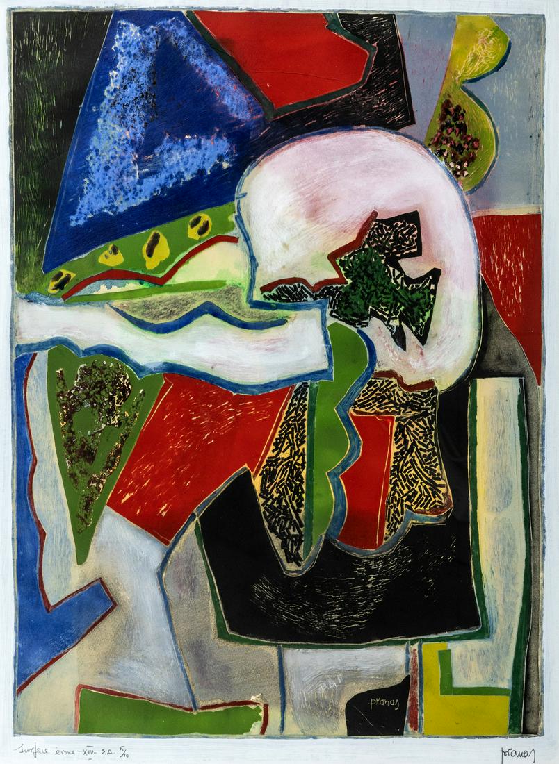 Pranas Gailius Surface emue XIV: Pranas Gailius (1928-2015) Surface emue XIV (perkeltas pavirsius) XX a. II p., pop., misri technika, 71 x 55,5, tir., 5/10 Sign. AD: pranas Keywords: Lithuania Lithuanian