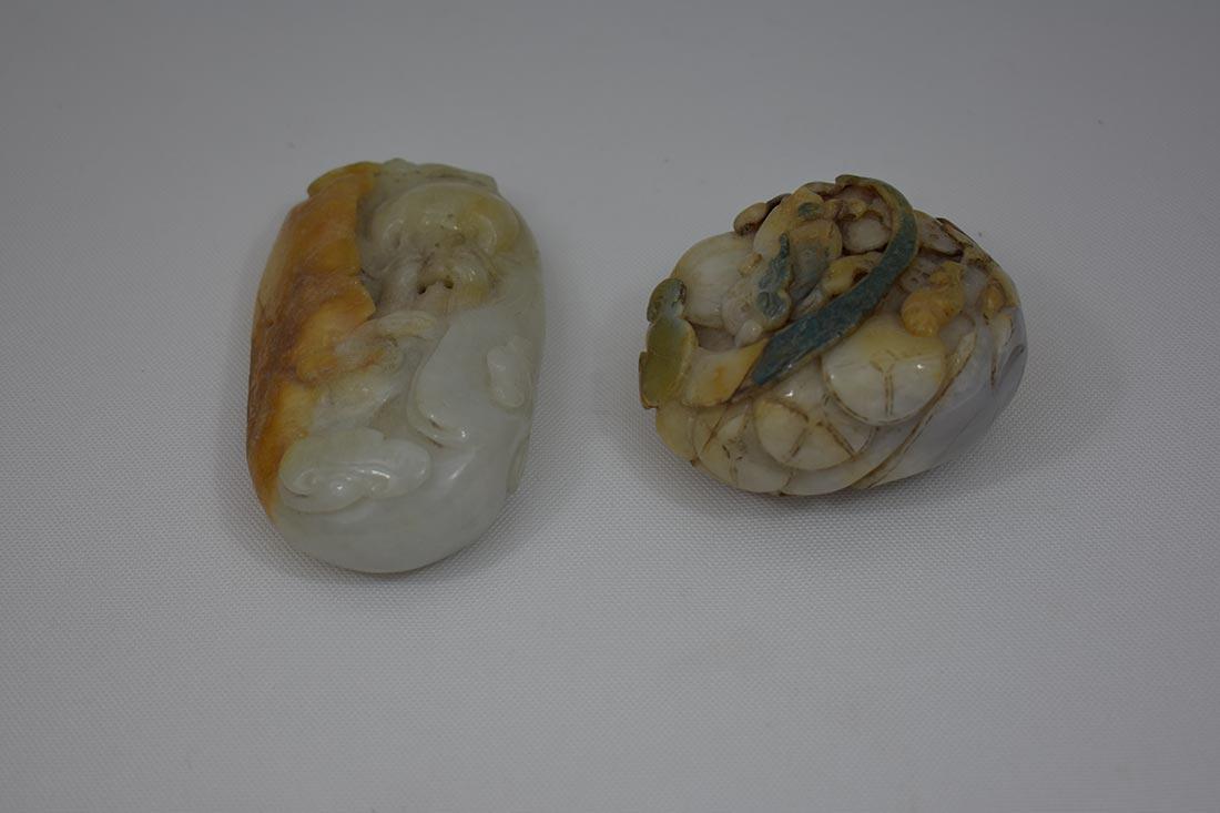 2 Chinese Hardstone Jade Carvings (1 of 20)