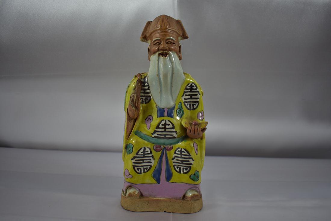 Chinese Biscuit Porcelain Figurine 18th C (1 of 9)