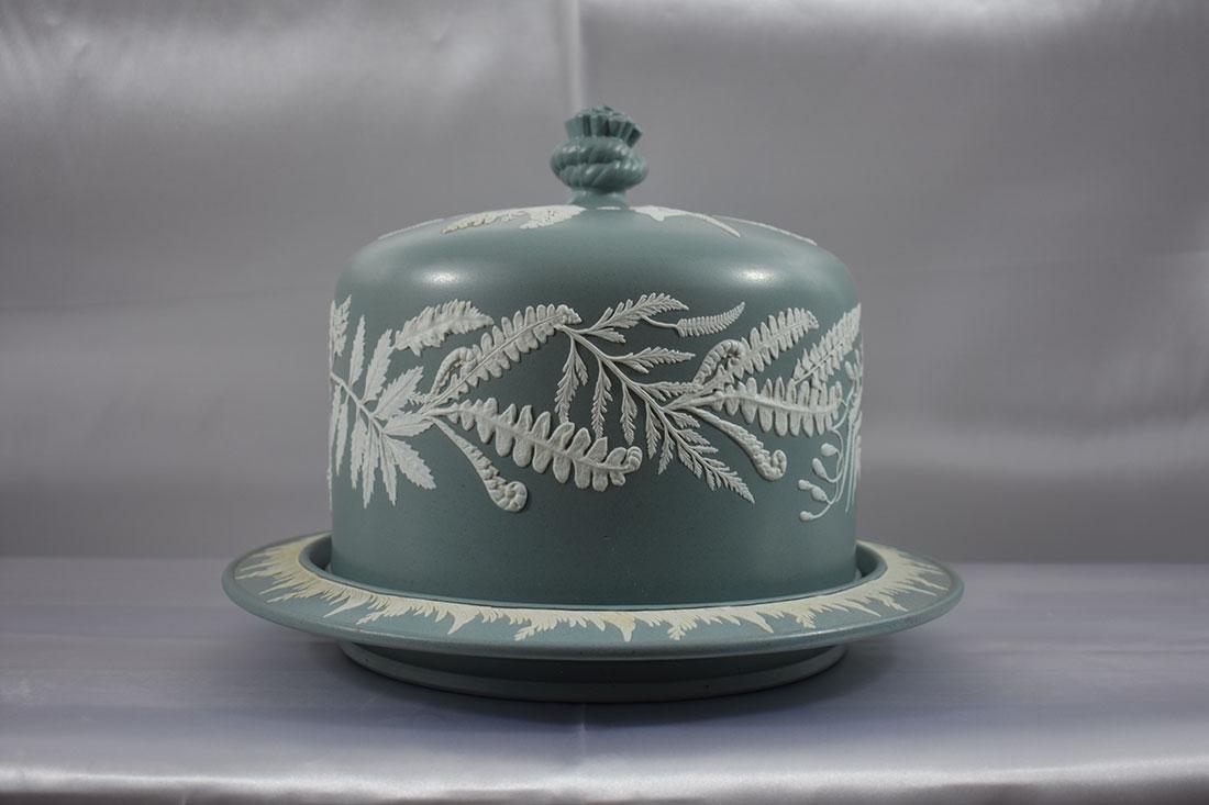 Wedgewood Dudson Jasperware Cheesedome 19th C (1 of 8)